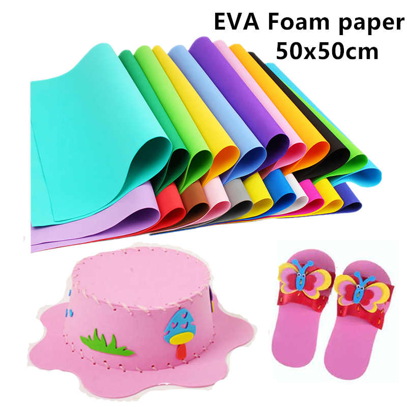 Craft Foam Roll - 10pcs/lot 50x50cm 1mm EVA Foam Paper