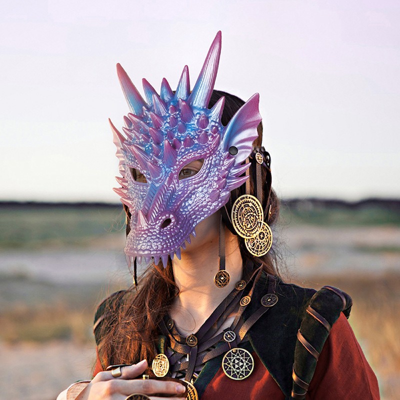 Pearl Blue Dragon Mask 3D Prin - Cosplay Prop Blueprints recensione e prezzo