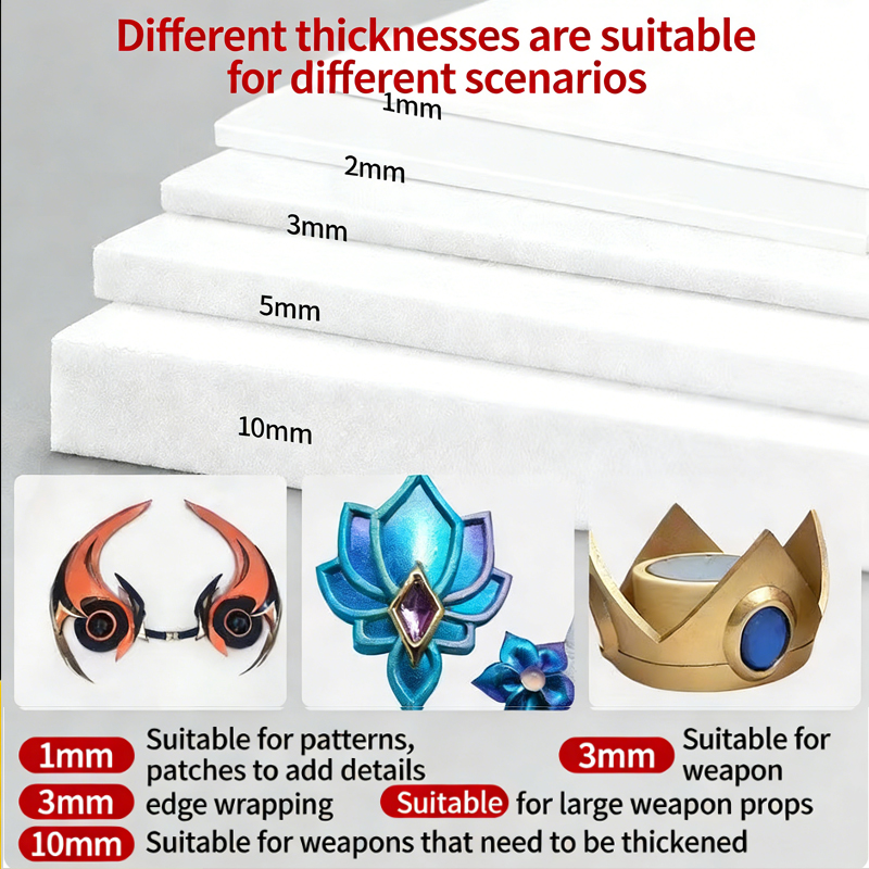 EVA foam sheet material model  - Cosplay Prop Foam Board recensione e prezzo