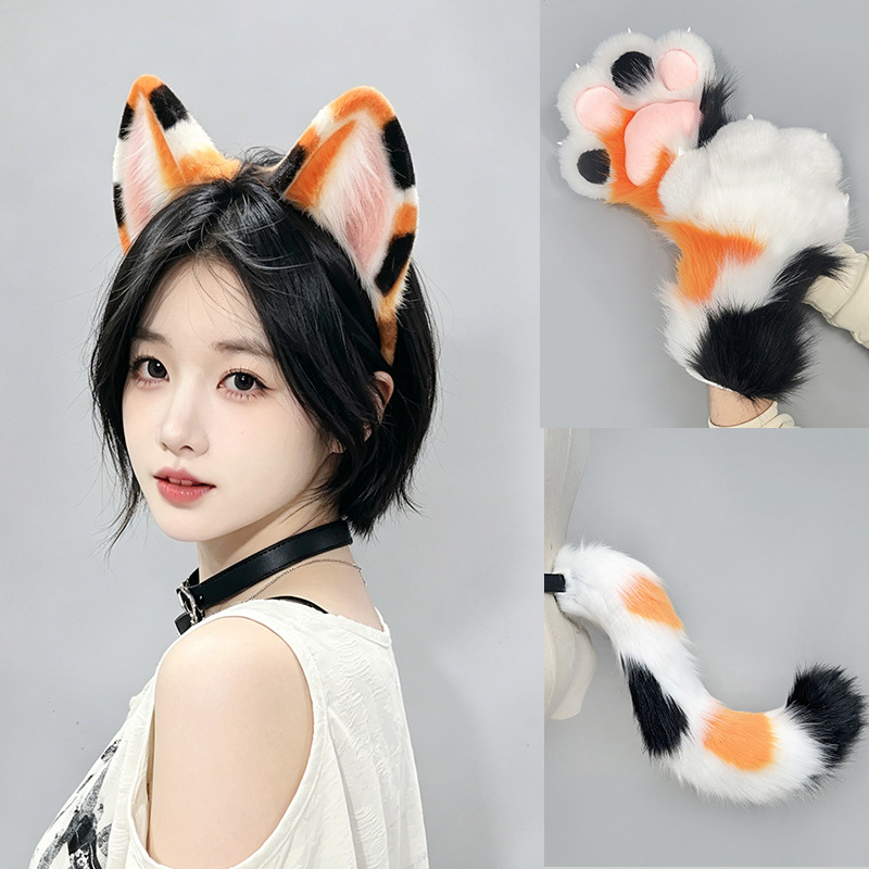 Furry Cat Ears Tail Paws Set C - Detachable Cosplay Prop recensione e prezzo