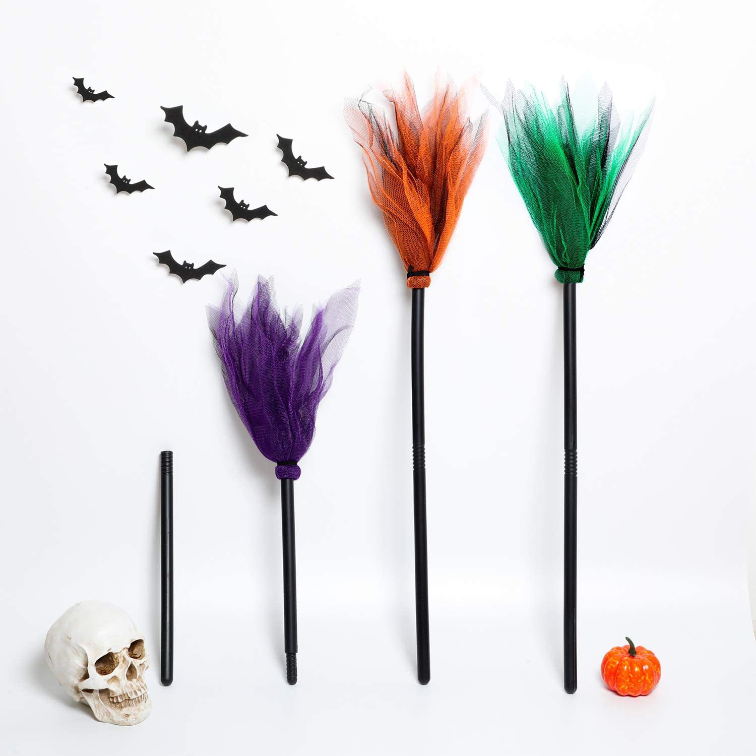 Halloween LED Witch Broom, Det - Detachable Cosplay Prop recensione e prezzo